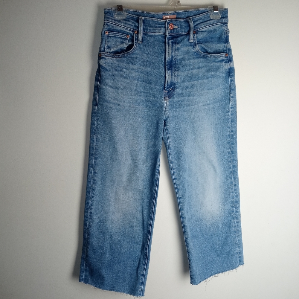 MOTHER Light Blue Women's Jeans Lil Rambler Zip